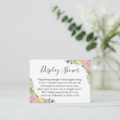 Carte D'accompagnement Aquarelle Roses roses Citrons Afficher la Fête des (Debout devant)