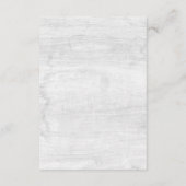 Carte D'accompagnement Aquarelle rustique Détails / Directions Succulente (Dos)