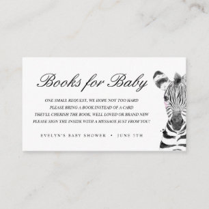 Carte D'accompagnement Aquarelle Safari Animaux   Livres pour bébé