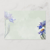 Carte D'accompagnement Aquarelle Sage rustique Faisceau vert et pourpre (Dos)