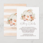 Carte D'accompagnement Aquarelle simple et élégante Détails du jardin de  (Devant / Derrière)