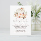 Carte D'accompagnement Aquarelle simple et élégante Détails du jardin de  (Debout devant)