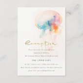 Carte D'accompagnement Aquarelle sous-marine Jellyfish Réception de maria (Devant)