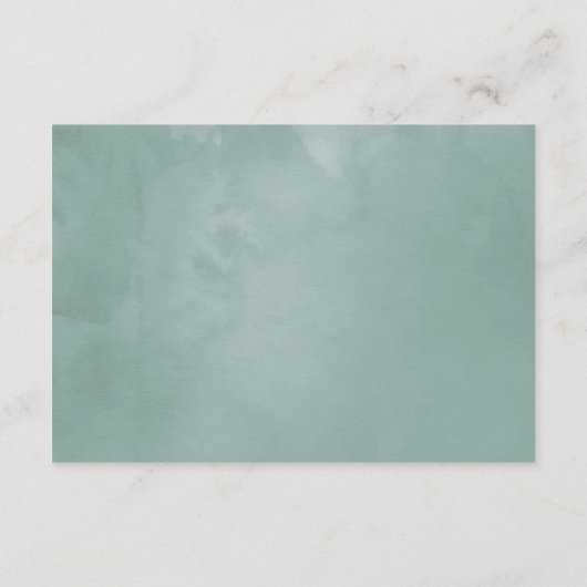 Carte D'accompagnement Aquarelle Succulents Fête des mariées Affichage do (Dos)