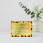Carte D'accompagnement Aquarelle Sunflower Livre bébé Raffle Billets (Debout devant)