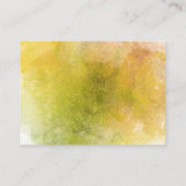 Carte D'accompagnement Aquarelle Sunflower Livre bébé Raffle Billets (Dos)