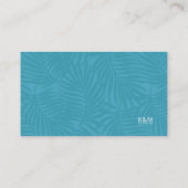 Carte D'accompagnement Aquarelle Tropical Wishing Well V1 Turquoise ID577 (Dos)