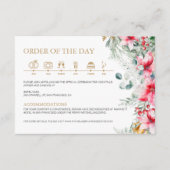 Carte D'accompagnement Aquarelle Verdure Noël Mariage Timeline (Devant)