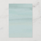 Carte D'accompagnement Aquarelle verte moderne Mariage élégant (Dos)