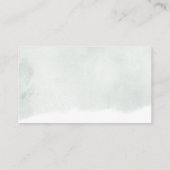 Carte D'accompagnement Aquarelle verte moderne Sage Détails du Mariage (Dos)