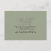 Carte D'accompagnement Aquarelle Vibrant Orange et violet Fleurs sauvages (Dos)