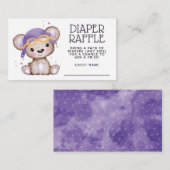 Carte D'accompagnement Aquarelle Whimsical Girl Pilot Teddy Bear (Devant / Derrière)