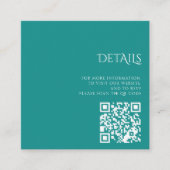 Carte D'accompagnement Aquarium coloré QR Code (Devant)