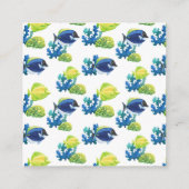 Carte D'accompagnement Aquarium coloré QR Code (Dos)