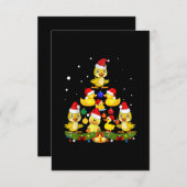 Carte D'accompagnement Arbre de Noël (Devant / Derrière)