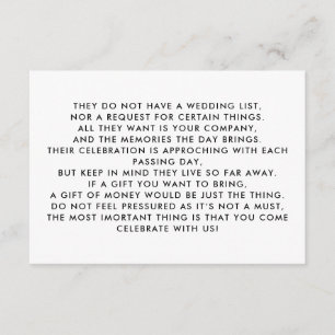 Carte D'accompagnement Arbre monétaire / Envoi d'invitation de bien d'att