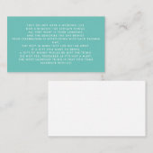 Carte D'accompagnement Arbre monétaire / Envoi d'invitation de bien d'att (Devant / Derrière)