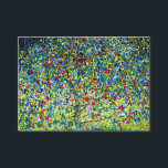 Carte D'accompagnement Arbre pomme Gustav Klimt<br><div class="desc">Cartes de boîtier représentant la peinture de Gustav Klimt Apple Tree,  I (1912). Un pommier rouge coloré se dresse dans un champ vert de fleurs violettes,  roses,  jaunes et blanches. Un cadeau parfait pour les amateurs d'art Art Nouveau et autrichien.</div>