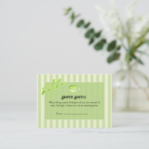 Carte D'accompagnement Arc Bandes Vertes Concours Matcha Tirage au sort