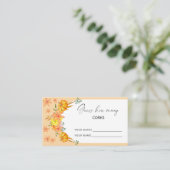 Carte D'accompagnement Arc citrouille - devinez combien de bouchons jeu d (Debout devant)