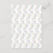 Carte D'accompagnement Arc de mariage floral printanier Caisse de Noces (Dos)