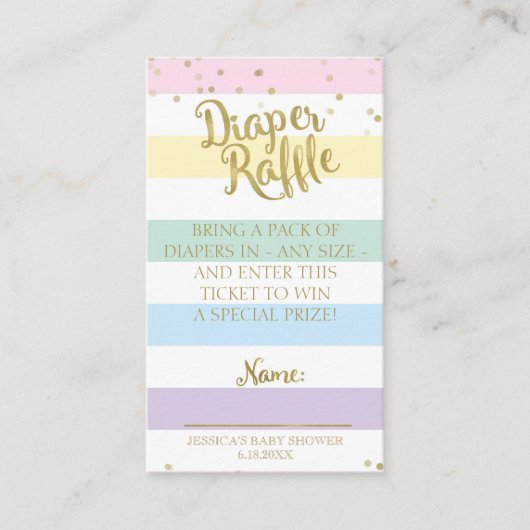 Carte D'accompagnement Arc en arc-en-ciel Baby shower rabat insertion (Devant)