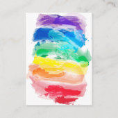 Carte D'accompagnement Arc en arc-en-ciel Boîtier de réception de mariage (Dos)