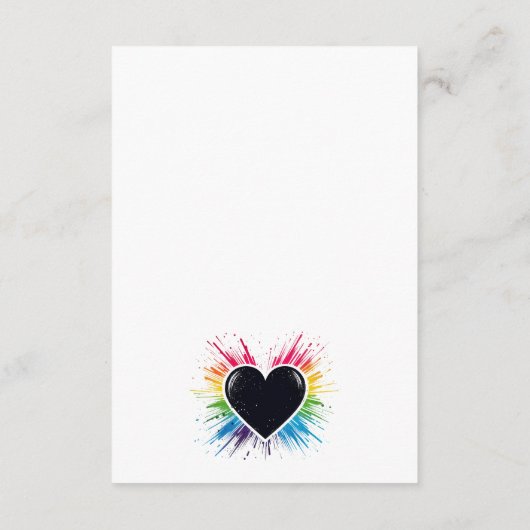 Carte D'accompagnement Arc-en-ciel (Dos)