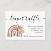 Carte D'accompagnement Arc-en-ciel Boho | Barbe Brown de couches neutre p (Devant)