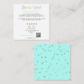 Carte D'accompagnement *~* Arc en ciel. QR AP8 MERCI Gold Star (Devant / Derrière)