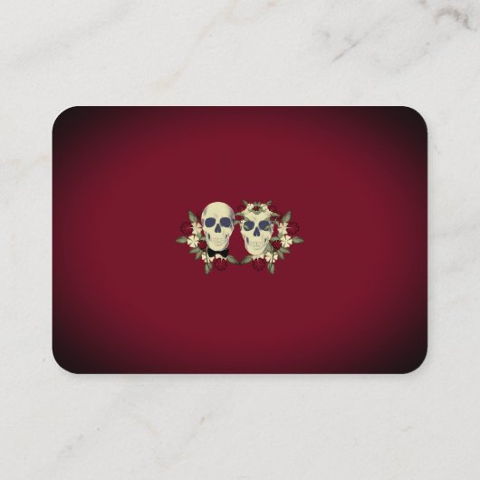 Carte D'accompagnement Arc gothique Trellis et Mariage des crânes (Dos)