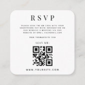 Carte D'accompagnement Arch Photo Eucalyptus QR Code Mariage en ligne RSV (Devant)