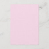 Carte D'accompagnement Arche fleurie rose blanc Détails mariage chinois (Dos)