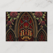 Carte D'accompagnement Arche gothique aux crânes. (Dos)