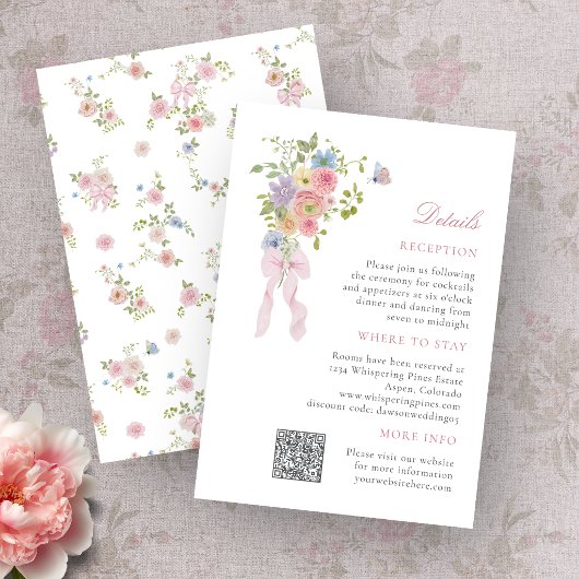 Carte D'accompagnement Arcs et Fleurs des Champs