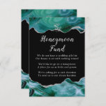 Carte D'accompagnement Argent et Turquoise Blue Agate Mariage Honeymoon F<br><div class="desc">Cette élégante et glamour carte de fonds de lune de miel mariage dispose d'un arrière - plan en marbre turquoise bleu agate avec des accents de parties scintillant faux argent. Le texte combine écriture manuscrite et polices sans serif modernes pour un look élégant et sophistiqué. Il conviendra parfaitement aux mariages...</div>