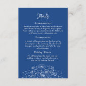 Carte D'accompagnement Arrière - plan bleu simple Fleur sauvage Détails M (Devant)