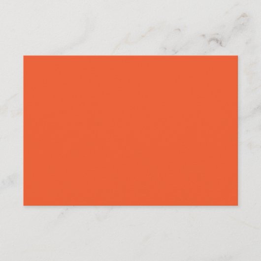 Carte D'accompagnement arrière - plan orange avec (Devant)