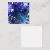 Carte D'accompagnement Arrière - plan spatial avec étoiles (Devant / Derrière)