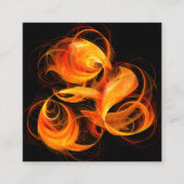 Carte D'accompagnement Art Abstrait Fireball (Devant)