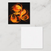 Carte D'accompagnement Art Abstrait Fireball (Devant / Derrière)