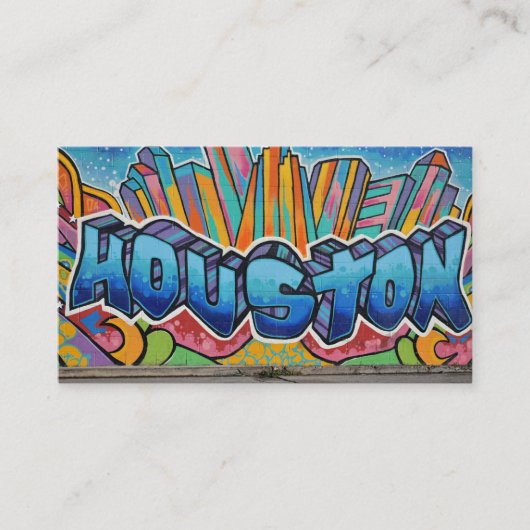 Carte D'accompagnement Art de rue de Houston (Devant)