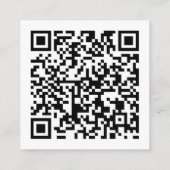 Carte D'accompagnement Art Déco blanc | Code QR | RSVP mariage (Dos)