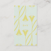 Carte D'accompagnement Art Nouveau Lily Wedding | QR Code Reply (Dos)