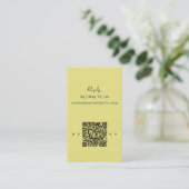 Carte D'accompagnement Art Nouveau Lily Wedding | QR Code Reply (Debout devant)
