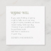 Carte D'accompagnement Art Nouveau Papillon Bleu Mariage désir bien (Devant)