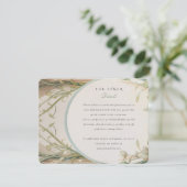 Carte D'accompagnement Art Nouveau Splendor : Information Mariage (Debout devant)