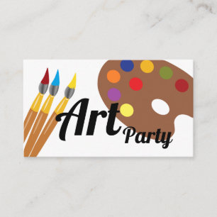 Carte D'accompagnement Art Party, Billet d'anniversaire pour enfants