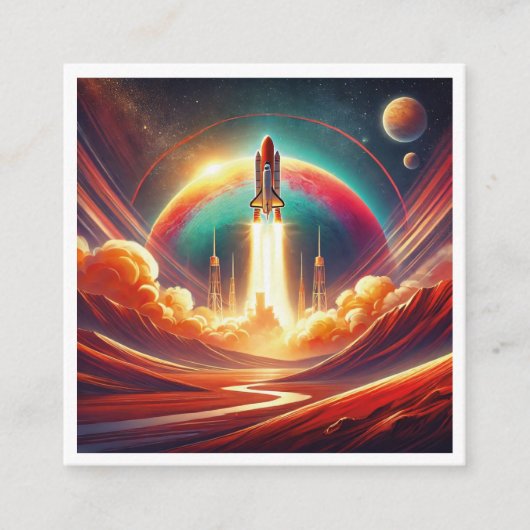 Carte D'accompagnement art surréaliste (Devant)