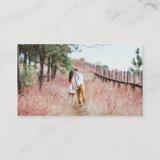 Carte D'accompagnement ArtApp QR Code Registre Dusty Rose Blush Script (Dos)